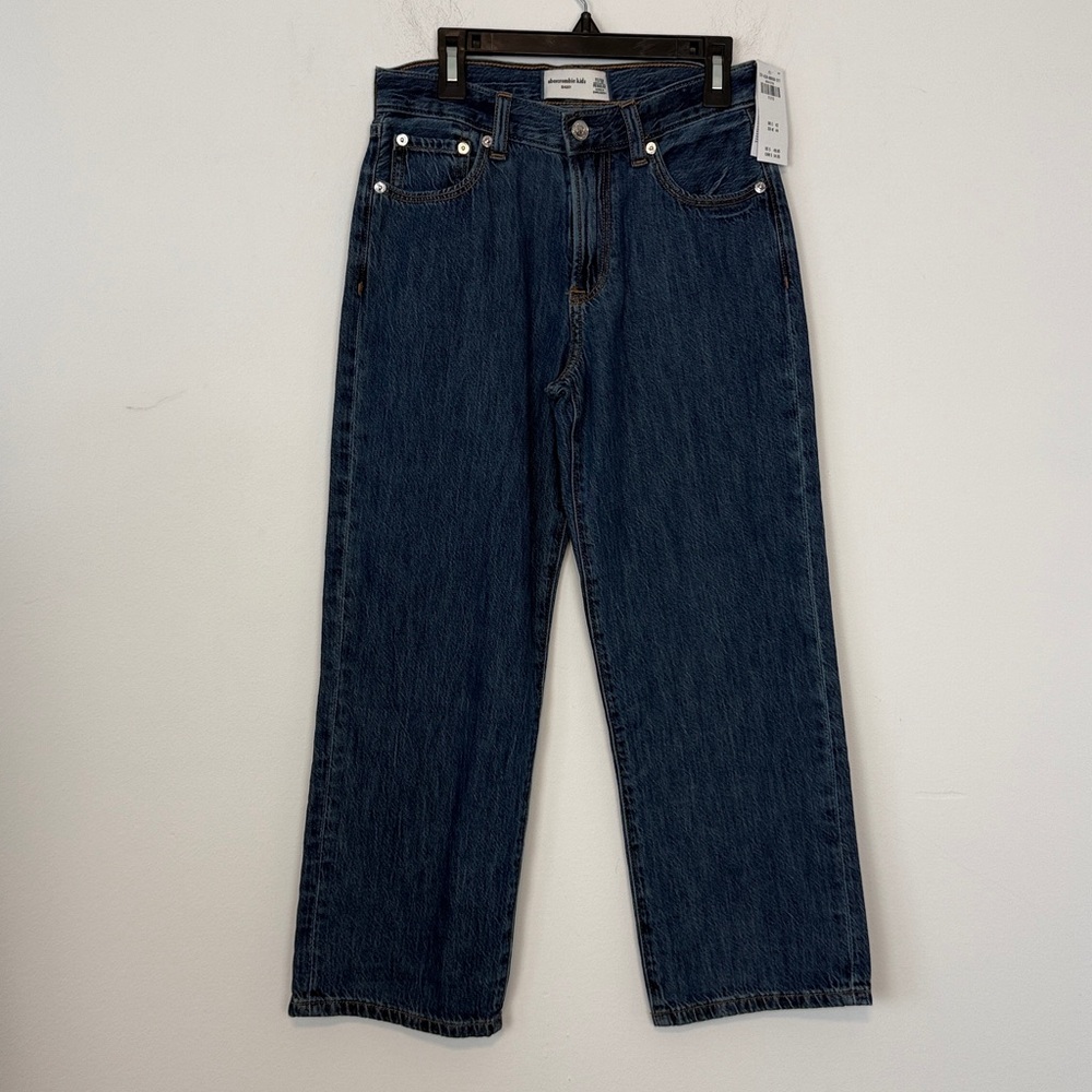 Abercrombie Kids Boys Baggy Blue Jeans. Size 11/12. NWT